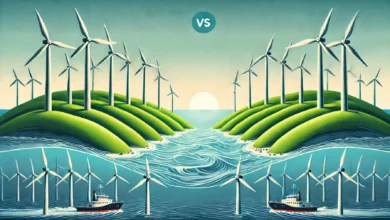 Onshore vs Offshore Wind Farms